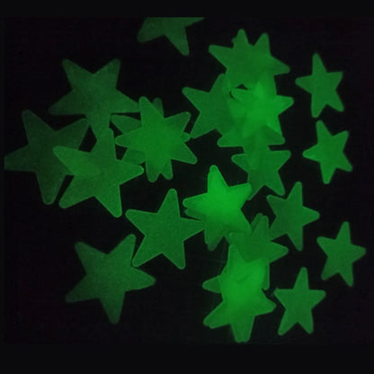 Pvc Stars Glow Stickers Lumineux dans la nuit sombre Art mural fluorescent 3D Autocollants pour la maison pour la décoration de l'interrupteur de plafond de chambre d'enfants