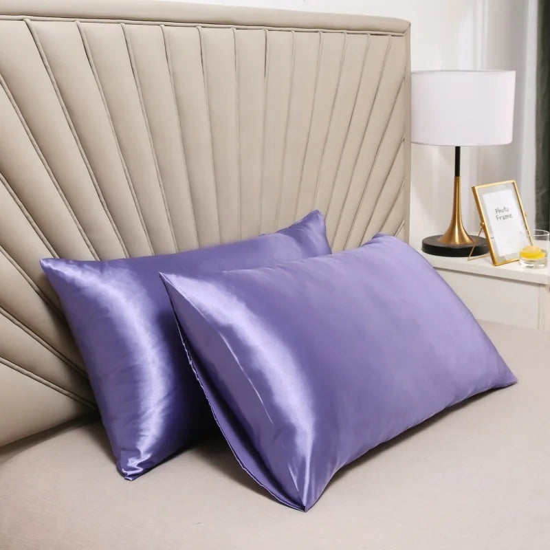 Taie d'oreiller Housse de coussin Silky Satin Hair Beauty