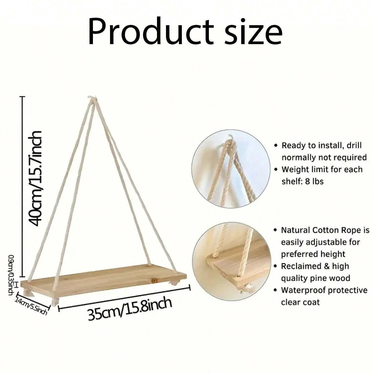 Balançoire en bois pour maison