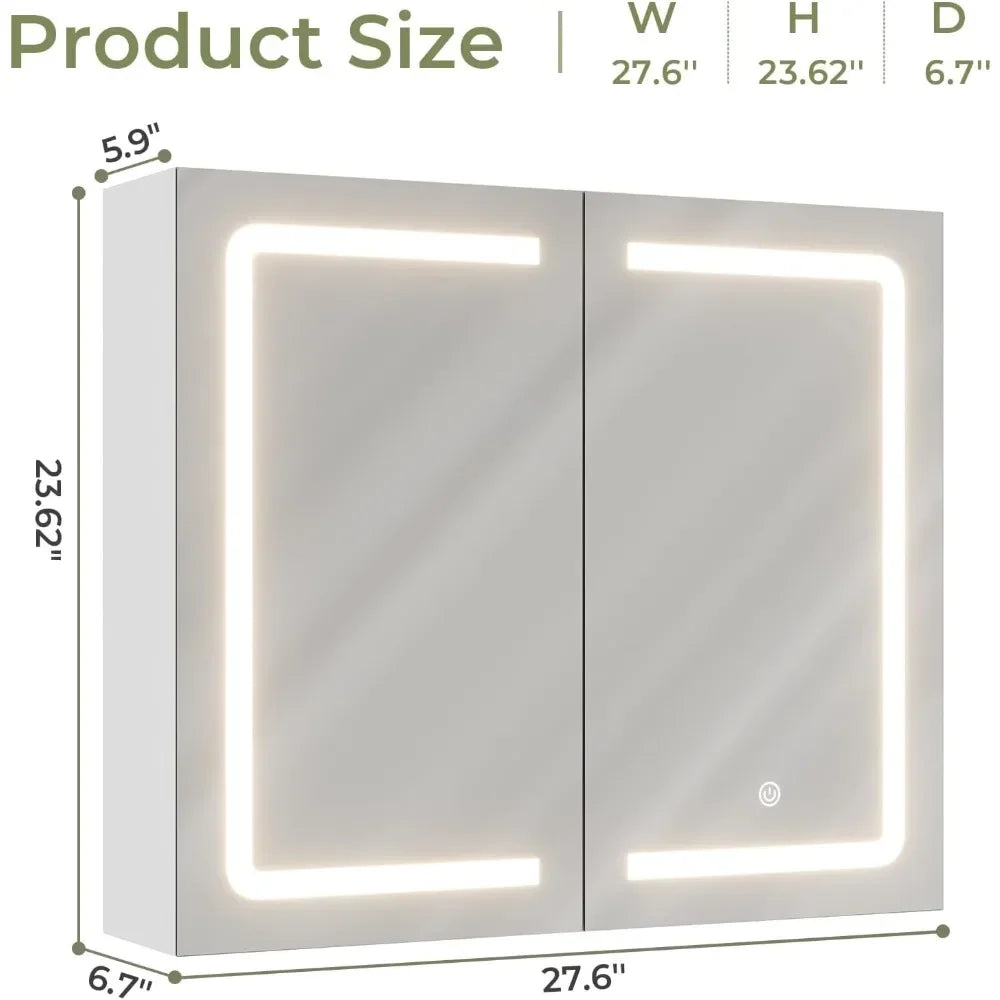 Armoire à pharmacie de salle de bain avec miroirs