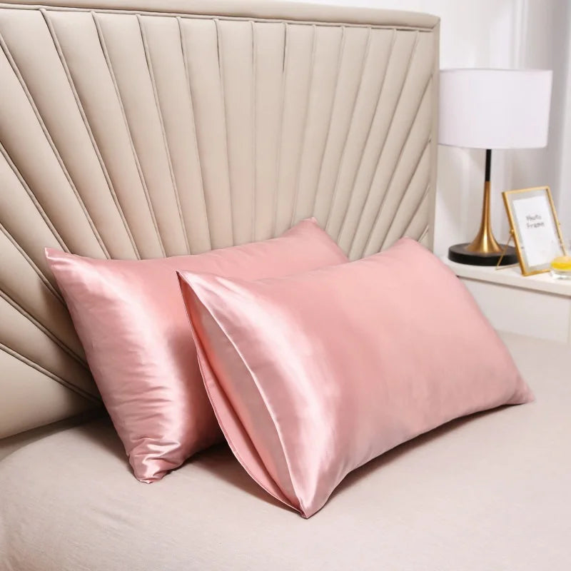 Taie d'oreiller Housse de coussin Silky Satin Hair Beauty