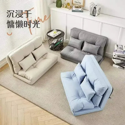 Foldable Vintage Stretch Sofa Bed Sleeper Convertible Chair Floor Adults Sofa Tatami Ergonomic Home Furniture Folding Chair